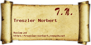 Treszler Norbert névjegykártya